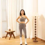 Asymmetrical-Ribbed Strappy-Bra-Light-Support-&-Ribbed-Shaping-Tights