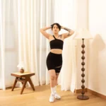 Asymmetrical-Ribbed Strappy-Bra-Light-Support